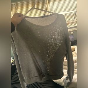 NWOT TopShop crystal sweatshirt